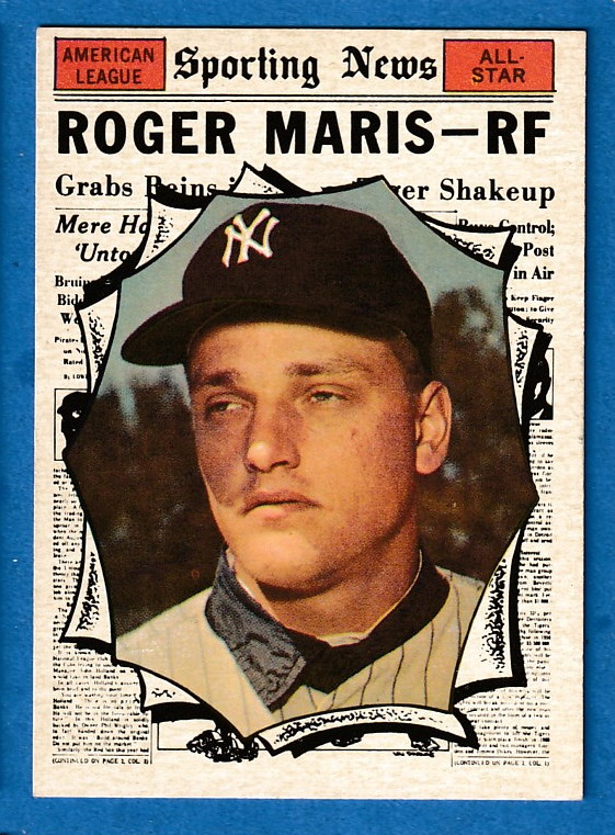 1961 Topps #576 Roger Maris All-Star SCARCE HIGH # (Yankees) Baseball cards value