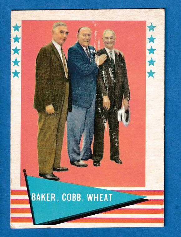 1961 Fleer #  1 Checklist [#] (pictures Ty Cobb/Zack Wheat/Frank Baker) Baseball cards value