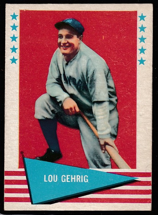 1961 Fleer # 31 Lou Gehrig [#] (Yankees) Baseball cards value