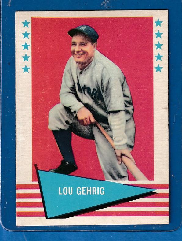 1961 Fleer 31 Lou Gehrig [a] (Yankees)