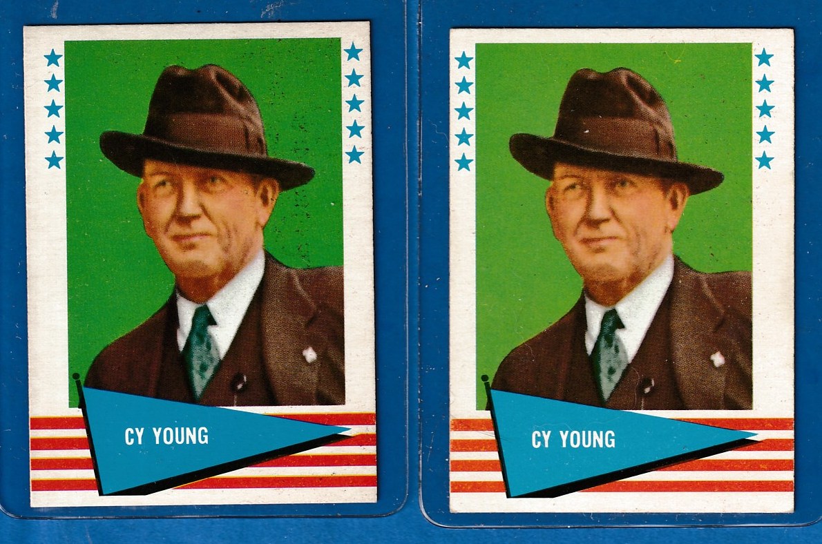 1961 Fleer #153 Cy Young SCARCER HIGH NUMBER [#] Baseball cards value