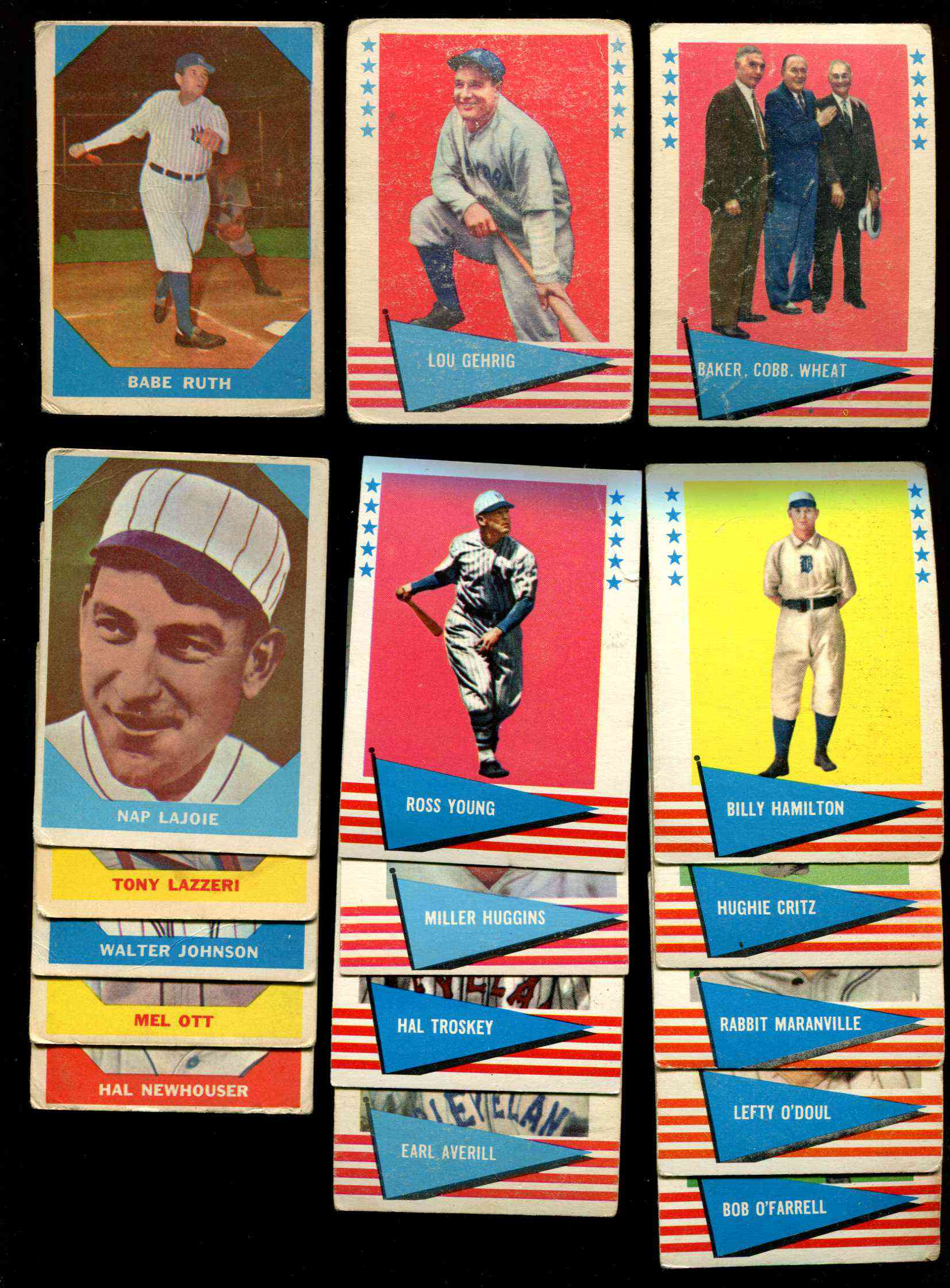  1960-1961 Fleer  - Lot of (17) different w/BABE RUTH (Book=$100) Baseball cards value
