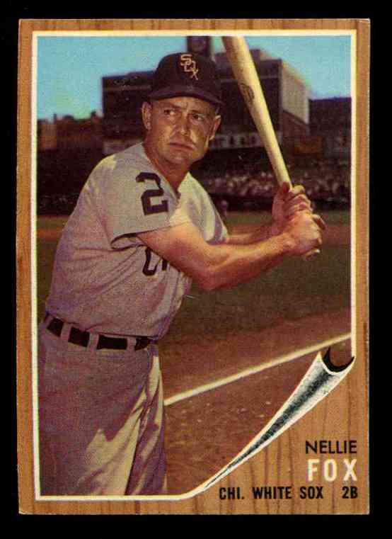 1962 Topps # 73 Nellie Fox [#] (White Sox Hall-of-Famer) Baseball cards value