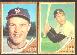 1962 Topps #176BA Eddie Yost BOTH VARIATIONS