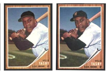 1962 Topps #462B Willie Tasby [VAR:No emblem on cap] (Indians) Baseball cards value