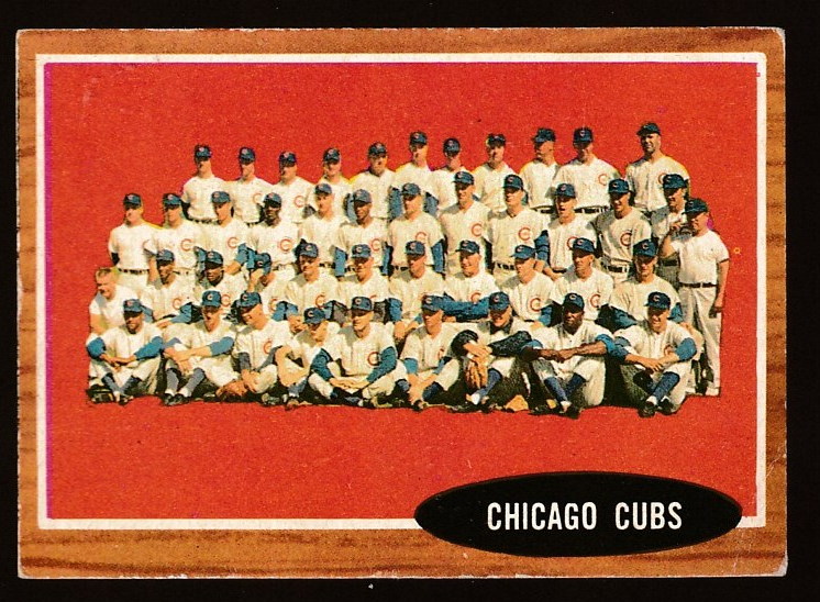 1962 Topps #552 Chicago Cubs TEAM card SHORT PRINT HIGH # Baseball cards value