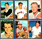 1962 Topps  -  Lot of (6) different SCARCE HIGH NUMBERS