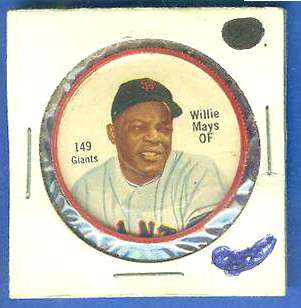 1962 Salada Coins #149 Willie Mays (RED) (Giants) Baseball cards value