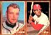 1962 Topps  [p] 2-Card PANEL - Ruben Amaro / Moe Drabowsky (Reds/Phillies)