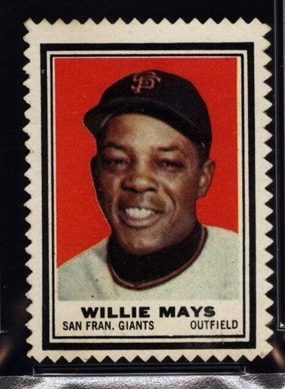 1962 Topps Stamps #199 Willie Mays (Giants) Baseball cards value
