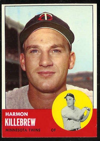 1963 Topps #500 Harmon Killebrew SCARCE SHORT PRINT (Twins) Baseball cards value