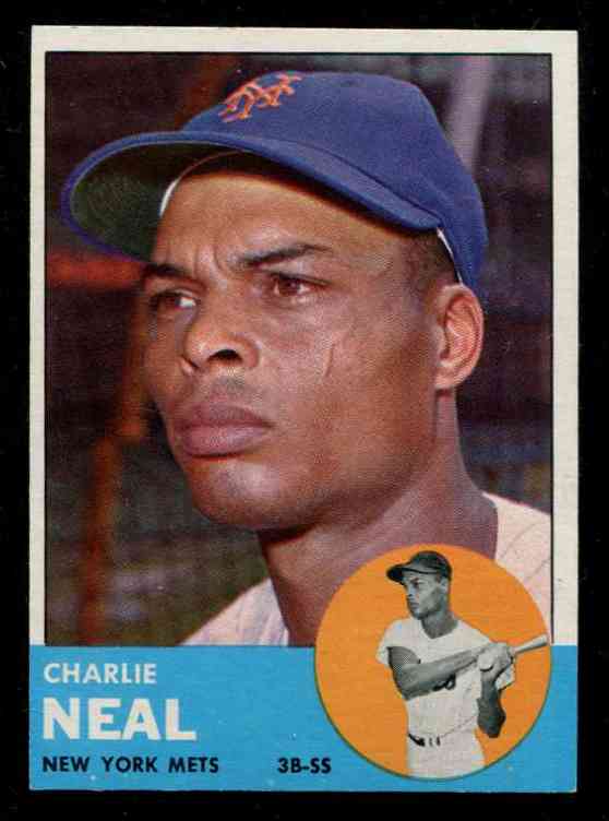 1963 Topps #511 Charlie Neal SCARCEST MID SERIES (Mets) Baseball cards value