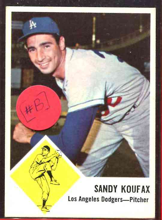 1963 Fleer #42 Sandy Koufax [#] (Dodgers) Baseball cards value