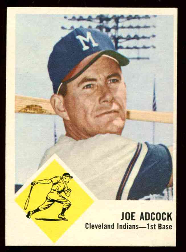 1963 Fleer #46 Joe Adcock SCARCE SHORT PRINT [#c] (Indians) Baseball cards value