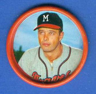 1963 Salada Coins # 28 Eddie Mathews (Braves) Baseball cards value