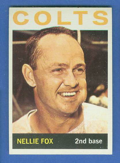 1964 Topps #205 Nellie Fox [#c] (Houston Colts) Baseball cards value