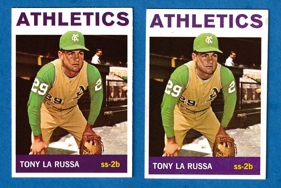 1964 Topps #244 Tony LaRussa ROOKIE [#a] (Kansas City A's) Baseball cards value
