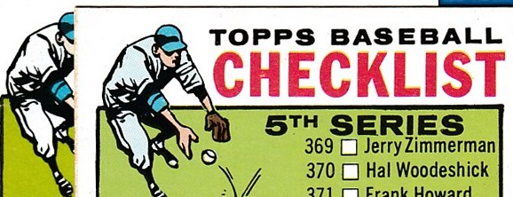 1964 Topps #362B Checklist #5 [VAR:GREEN between legs] Baseball cards value