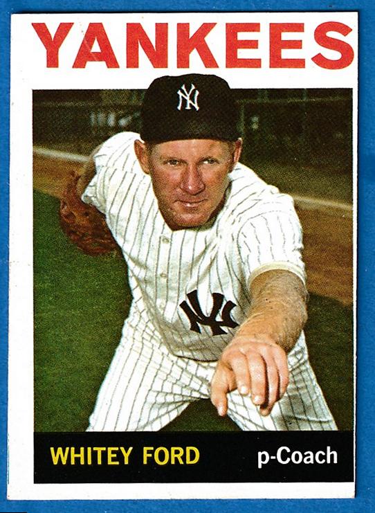 1964 Topps #380 Whitey Ford [#r] (Yankees) Baseball cards value