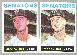 1964 Topps #397 Chuck Cottier [VAR:Sunburned skin] + regular [#] (Senators)