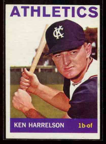 1964 Topps #419 Ken 'Hawk' Harrelson ROOKIE (Kansas City A's) Baseball cards value