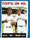 1964 Topps #423 'Tops in N.L.' [#r] (Hank Aaron/Willie Mays) (Braves/Giants