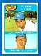 1965 Topps #  8 N.L. ERA Leaders (Sandy Koufax/Don Drysdale) (Dodgers)