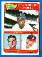 1965 Topps # 11 A.L. Strikeout Leaders (Al Downing,Camilo Pascual)