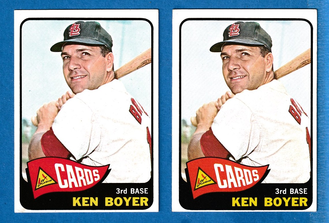 1965 Topps #100 Ken Boyer (Cardinals) Baseball cards value
