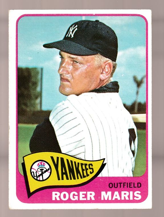 1965 Topps #155 Roger Maris [#] (Yankees) Baseball cards value