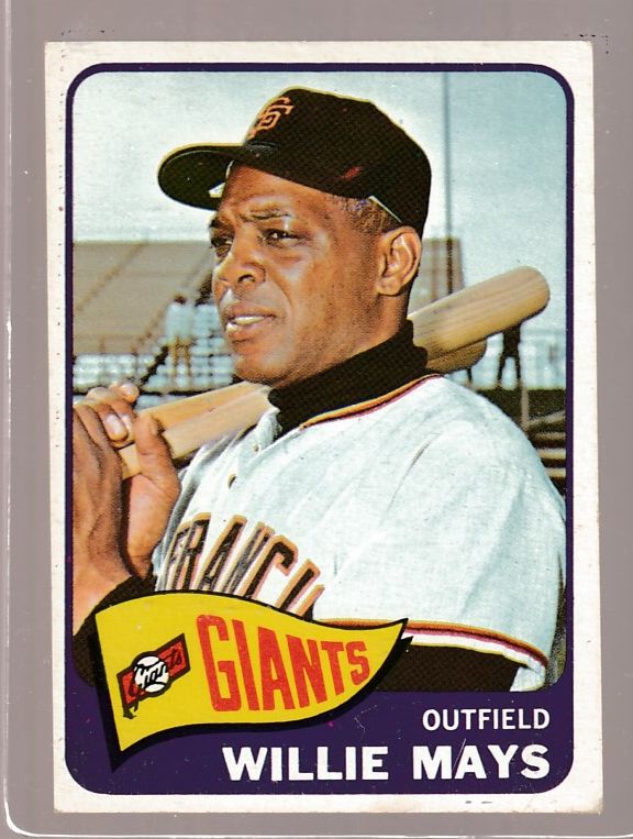 1965 Topps #250 Willie Mays [#] (Giants) Baseball cards value