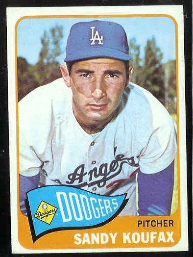 1965 Topps #300 Sandy Koufax (Dodgers) Baseball cards value