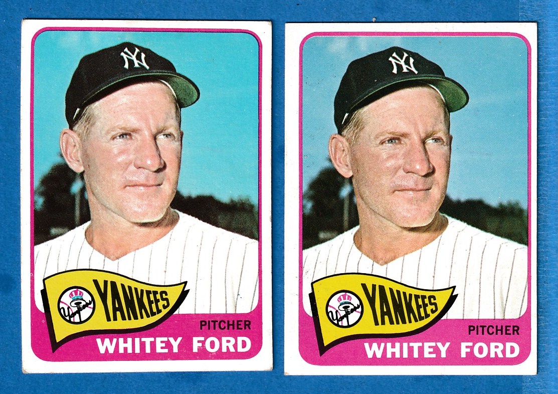 1965 Topps #330 Whitey Ford (Yankees) Baseball cards value