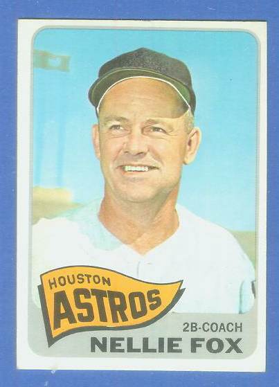 1965 Topps #485 Nellie Fox (Astros) Baseball cards value