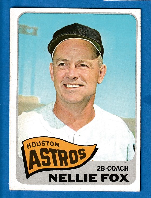 1965 Topps #485 Nellie Fox (Astros) Baseball cards value