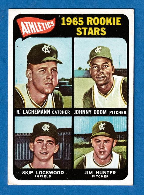 1965 Topps #526 Jim 'Catfish' Hunter SHORT PRINT ROOKIE (A's) Baseball cards value