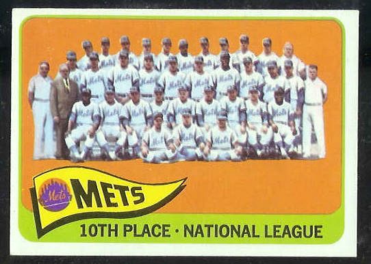 1965 Topps #551 Mets TEAM card SHORT PRINT Baseball cards value