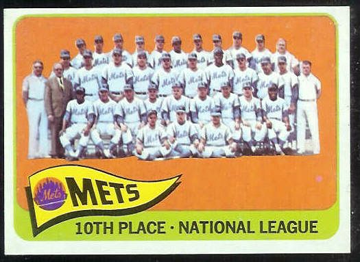 1965 Topps #551 Mets TEAM card SHORT PRINT Baseball cards value