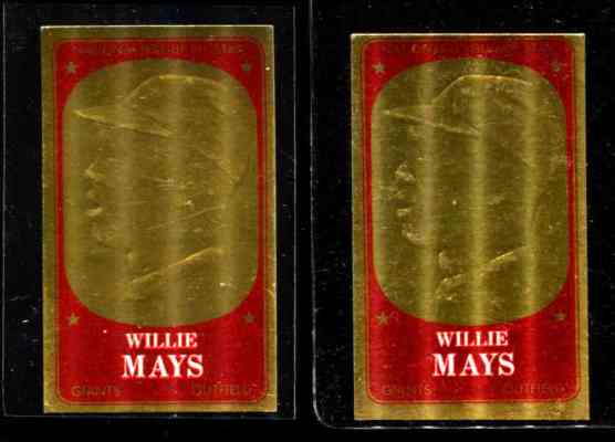 1965 Topps Embossed #27 Willie Mays (Giants) Baseball cards value