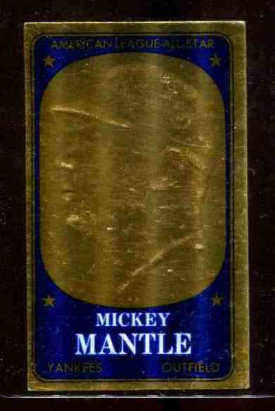 1965 Topps Embossed #11 Mickey Mantle [#asc] (Yankees) Baseball cards value