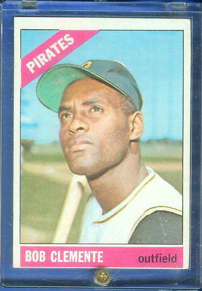 1966 Topps #300 Roberto Clemente [#] (Pirates) Baseball cards value