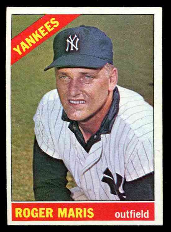 1966 Topps #365 Roger Maris (Yankees) Baseball cards value