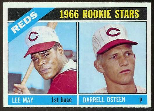 1966 Topps #424 Reds ROOKIES [#] (Lee May,Darrell Osteen) Baseball cards value