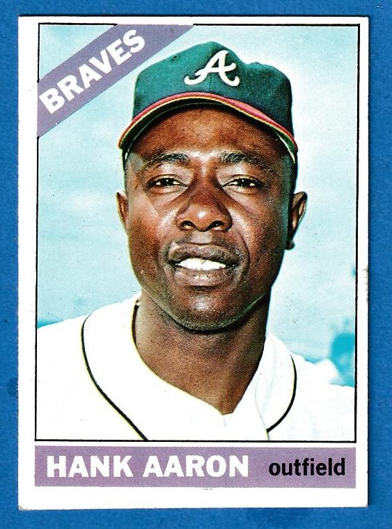1966 Topps #500 Hank Aaron TOUGH SEMI-HI# (Braves) Baseball cards value