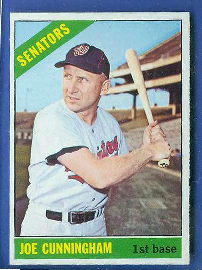 1966 Topps #531 Joe Cunningham SCARCE HI# (Senators) Baseball cards value