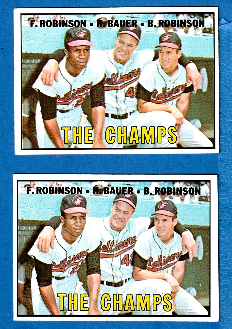 1967 Topps #  1 'The Champs' (Orioles) Baseball cards value