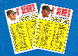 1967 Topps #191A WILLIE MAYS Checklist (3rd) [VAR:With Neck]