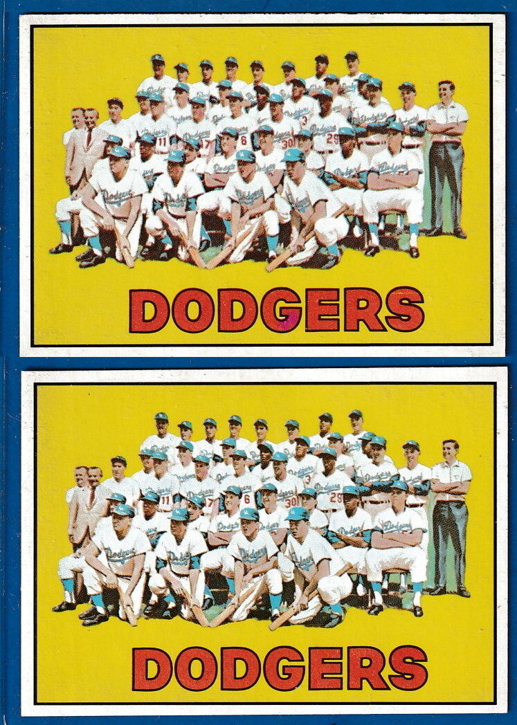 1967 Topps #503 Dodgers TEAM card Baseball cards value