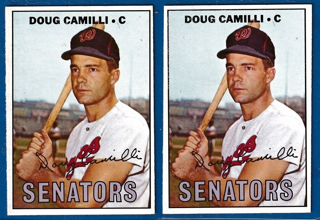 1967 Topps #551 Doug Camilli (Senators) Baseball cards value
