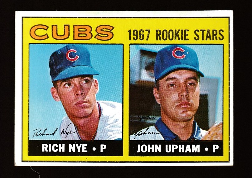 1967 Topps #608 Cubs ROOKIES (Rich Nye,John Upham) Baseball cards value